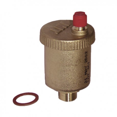Auto air vent brass 3/8 male