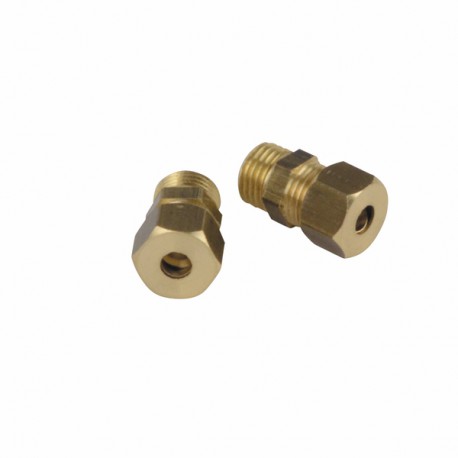 Schneidringverschraubung Gerade M1/4 x Rohr 6mm   (X 2)