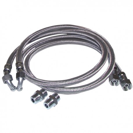 Ölschlauch 2 x flexible gebogen 1000mm avec 2 raccords