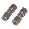 Gerades Rohr 6mm x Rohr 6mm   (X 2)