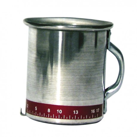 Durchsatzmessung Aluminiumtasse von 0 bis 17l/min  - DIFF