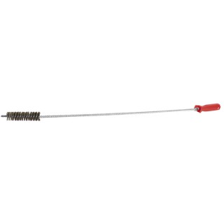 Rohrbürste mit Stiel aus vermessingtem Stahl Durchmesser 25mm Stiel 1m