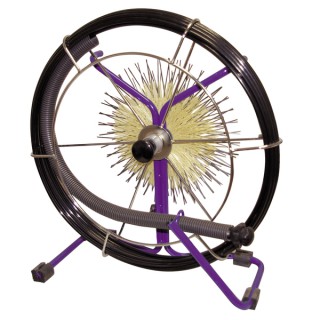 Stab auf Abwickelrolle 20 Meter mit Bürste  - DIFF