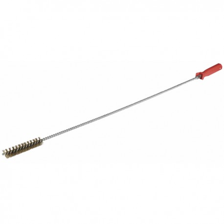 Rohrbürste mit Stiel aus vermessingtem Stahl Durchmesser 25mm Stiel 8mm