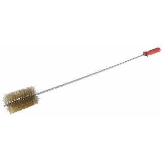 Rohrbürste mit Stiel aus vermessingtem Stahl Durchmesser 80mm Stiel 8mm