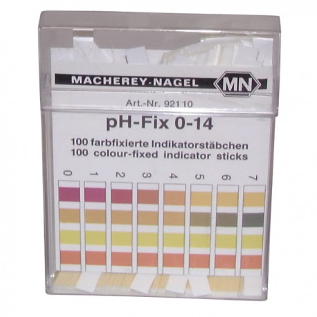 Wasserbehandlung und Analyse Papierlasche pH 1 bis 14