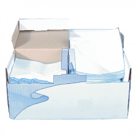 Papier-Wischtücher Vlies (Kiste mit 200 Blättern)  (X 200)