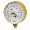 Kaltwerkzeug - Vakuummeter mit 3 Ventilen Skala von 0 bis -1000