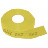 Adhesive roll - PVC adhesive roll - Yellow - printed GAS (50mm x 60m)