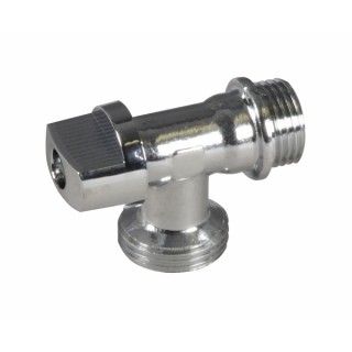 Armatur - Ventil 1/4 Umdrehung Waschmaschine gebogen M1/2"