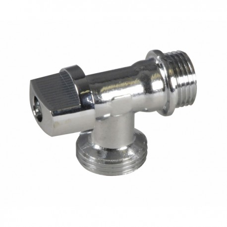 Armatur - Ventil 1/4 Umdrehung Waschmaschine gebogen M1/2"