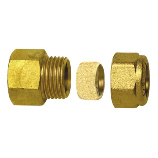 Klemmringverschraubung - Gerade F3/8 x Rohr 10mm  (X 10) - DIFF