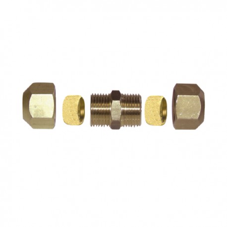 Klemmringverschraubung - Gerades Rohr 12mm x Rohr 10mm  (X 10)