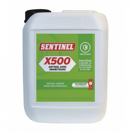 Frostschutz mit Hemmstoff x500 -  Kanister 5 Liter - SENTINEL: X500L-4X5L-EXP