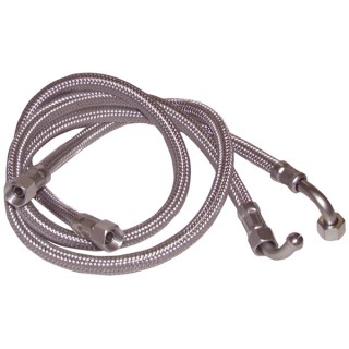 Ölschlauch F1/4" x F1/4" gewinkelt 90°  Lg. 1000  (X 2) - DIFF