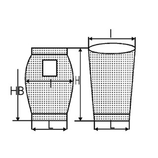 Saugersack H 400  (X 10)