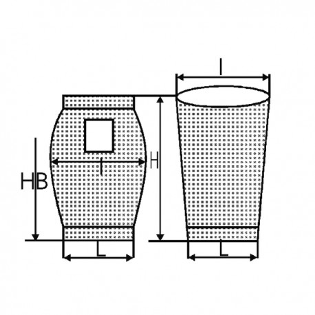 Saugersack H 400  (X 10) - DIFF