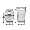 Saugersack H 400  (X 10)