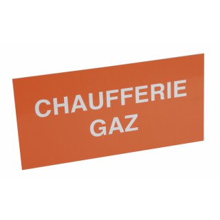 Starrer Polystyrol-Aufkleber - Gas Heizraum - DIFF