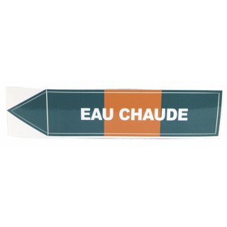 Unstarre klebende Etikette - Warmwasser (X 10)