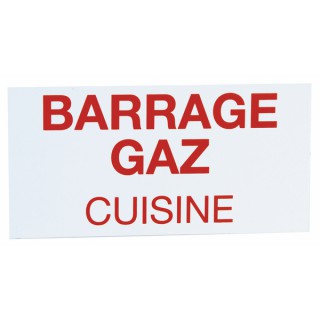 Starrer Polystyrol-Aufkleber - Küche Gassperre - DIFF