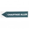 Unstarrer Aufkleber - Vorlauf Heizung (X 10)
