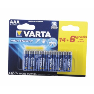 Batterien VARTA LR03 (X 20) - DIFF