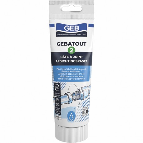 Dichtungspaste Gewinde GEBATOUT 2 (Tube 250 Gramm) - GEB: 103960