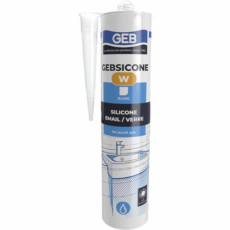 Mastix Silikon sanitär GEB weiß (Patrone 310ml)  - GEB: 893150