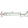 Elektrode Gas WG30 (X 2) - DIFF für Weishaupt: 1311011413/7