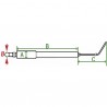 Spezifische Elektrode BE1.0 Typ 1 lon 65 - (1 Stück) - DIFF für Buderus: 63025268