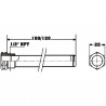 Fühlerhülse für Tauchthermostat Standard Lg. 100 mm - DIFF