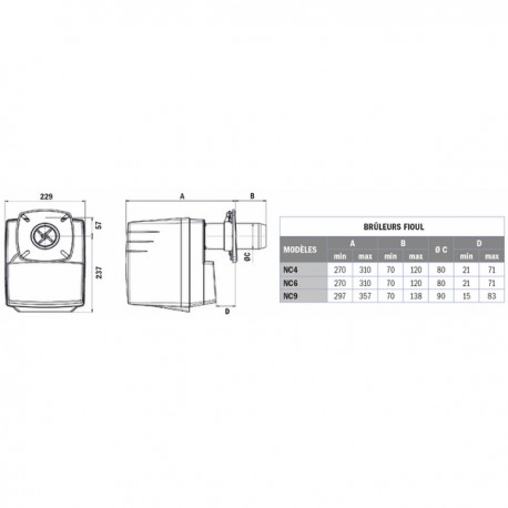 Brenner NC4 H101A, 20?30 kW - CUENOD: 3832014