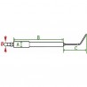 Spezifische Elektrode Set C28/C34 - (2 Stück)  - DIFF für Cuenod: 13015840