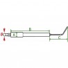 Elektrodenblock mit kabel C28/34 - DIFF für Cuenod: 145905