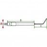 Spezifische Elektrode UNIT GAZ Zündung Ionisation (1 Stück) - DIFF für Viessmann: 7810148