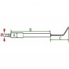 Spezifische Elektrode UNIJET 2004  - DIFF für Unical: 03608K