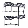 Schneidringverschraubung Gerade F3/8 x Rohr 8mm   (X 2) - DIFF