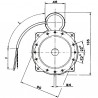 Adapterflansch für Motor NEMA 2/N2/F4  - DIFF für De Dietrich Chappée: S50036914