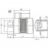 Standard Motor blank  unbelüftet  Motor AACO  60.2.75.32M - DIFF