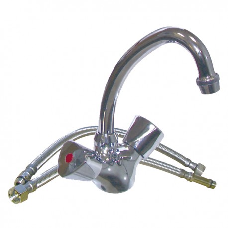 Baustellen-Armatur - Waschtischbatterie mit Kette