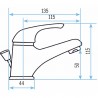 Baustellen-Armatur - Waschtischbatterie mit Kette - DIFF