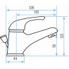 Baustellen-Armatur - Waschtischbatterie mit Kette