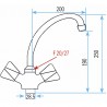 Baustellen-Armatur - Spültischbatterie mit Belüfter