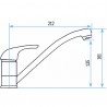 Baustellen-Armatur - Spültisch-Einhandmischer Einloch