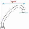 Anschluss und Schwanenhals - Schwanenhals mit Ring F1/2" x 150mm  (X 10)