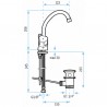 Waschtischbatterie NIAGARA DISC  - WM336ND1ZC00P01 - ROCA: A5A3670C00