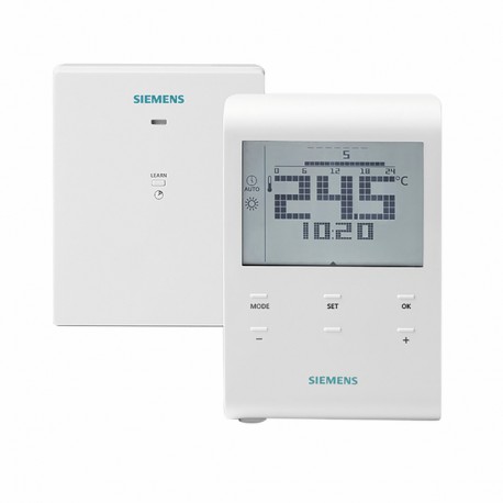 Funk-Raumthermostat mit Batterien 2x1,5 V AAA - SIEMENS: RDE100.1RFS