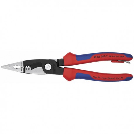Elektriker-Multifunktionszange mit Absturzsicherung - KNIPEX: 13 82 200 T