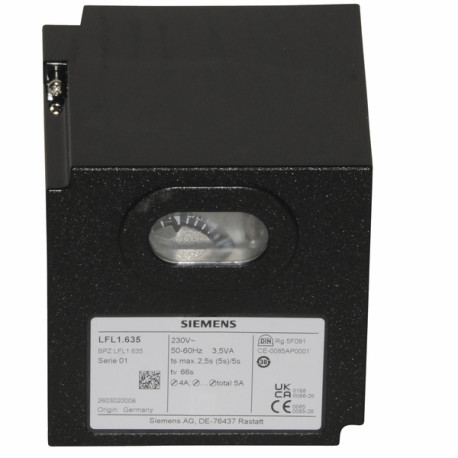 Steuergerät LANDIS und  GYR STAEFA - SIEMENS Gas LFL 1.635 - SIEMENS: LFL1.635